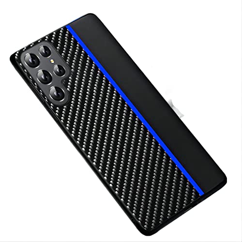 Custodia ® S22 Ultra Hoesje,S22 Ultra Leather Hoesje,S22 Ultra Carbon Fiber Hoesje,S22 Ultra Case Cover Shell Compatibel voor Samsung Galaxy S22 Ultra 5G(3)