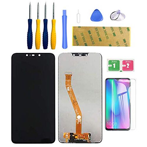 LWMTT Display compatibel met Huawei Mate 20 Lite zwart vervanging LCD touchscreen digitizer met scherm reserveonderdelen gereedschap volledige reparatieset tool kit en lijm