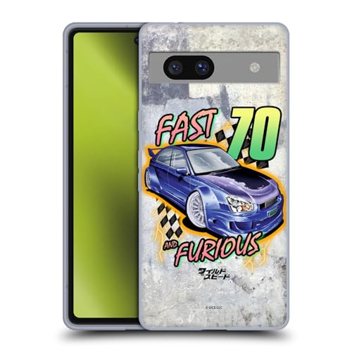 Head Case Designs Officieel Gelicentieerd Fast & Furious Franchise Retro Grunge Snelle Mode Soft Gel Case Hoesje compatibel met Google Pixel 7a