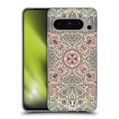 Head Case Designs Bleek Ingewikkelde Paisley Soft Gel Case Hoesje compatibel met Google Pixel 8 Pro