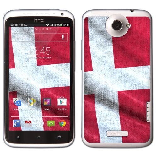 atFoliX voetbal 2012 Denemarken vlag designfolie voor HTC One X