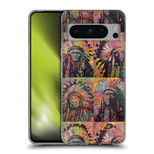 Head Case Designs Officieel Gelicentieerd Dean Russo Chiefs Kwadrant Popcultuur Soft Gel Case Hoesje compatibel met Google Pixel 8 Pro