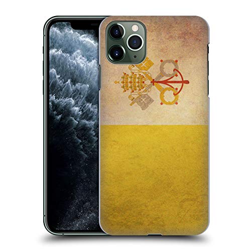 Head Case Designs Vaticaan Vintage Vlaggen Set 2 Hard Back Case Hoesje compatibel met Apple iPhone 11 Pro Max