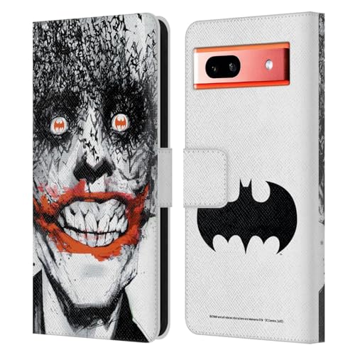 Head Case Designs Officieel Gelicentieerd Batman DC Comics Rechercheur Comics 880 Beroemde Comic Book Covers Lederen Book Portemonnee Cover compatibel met Google Pixel 7a