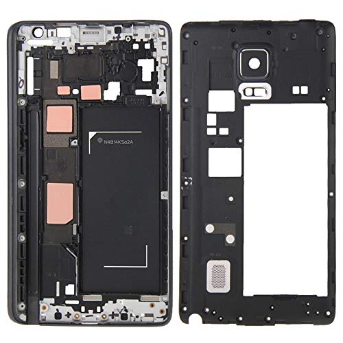 CRNKJ SYLMG AYSMG Volledige Behuizing Cover (front behuizing LCD-frame van het bord Plate + Midden-frame van het bord) voor de Galaxy Note Edge / N915 (zwart) (Color : Black)