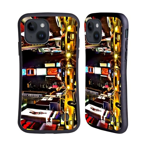 Head Case Designs New York Times Square Beste van plaatsen Set 2 Hybrid Behuizing compatibel met Apple iPhone 15