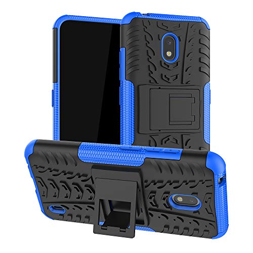 Custodia ® stevige smartphone hoes met kickstand bescherming voor Nokia 2.2, Nokia 2.2, blauw