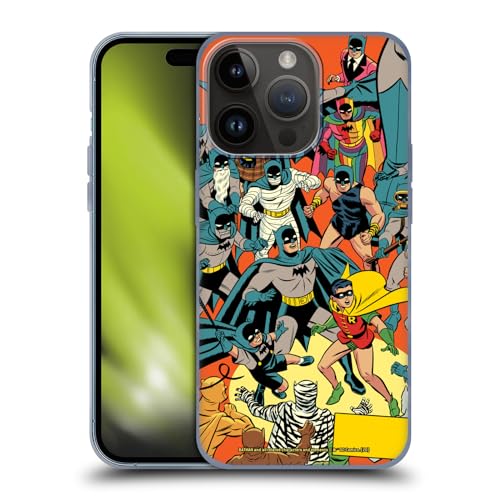 Head Case Designs Officieel Gelicentieerd Batman DC Comics Rechercheur Comics 1000 Robin Iconische stripboekkostuums Soft Gel Case Hoesje compatibel met Apple iPhone 15 Pro