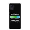 Onozo Beschermhoesje voor Samsung A51 (5G), motief: motief "Je nacht", wit