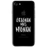 MOXIE zachte beschermhoes voor iPhone 7 Plus/8 Plus, motief: grognon, wit