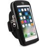 DFV mobile Waterproof Reflective Armband Case with Touchscreen with 2 Compartments Sport Running Walking Cycling Gym voor Jesy V30 (2022) Black