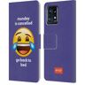 Head Case Designs Officieel Gelicentieerd emoji® Maandag is geannuleerd Spreek Lederen Book Portemonnee Cover compatibel met Motorola Moto Edge 40 Pro