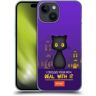 Head Case Designs Officieel Gelicentieerd emoji® Zwarte Kat Halloween Parodieën Hard Back Case Hoesje compatibel met Apple iPhone 15