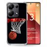 Cokitec Versterkte hoes voor Xiaomi Redmi Note 13 Pro 4G Sport Basketbalmand