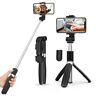 ElQing Selfie Stick Universeel Tripod 3in1 SelfieStick Bluetooth Selfie Stick Tripod iPhone Samsung Selfiestick Universeel