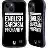 Head Case Designs Sarcasme godslastering Sassy Quotes Hybrid Behuizing compatibel met Apple iPhone 15