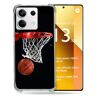 Cokitec Versterkte hoes voor Xiaomi Redmi Note 13 5G Sport Basketbalmand