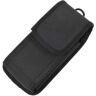 DFV mobile Case Cover Belt in Nylon with Two Belt Loops Vertical and Horizontal voor Bq Mobile Bq-5765L Clever (2022) Black