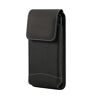 DFV mobile Belt Case Cover Vertical Leather and Nylon voor Bq Mobile Bq-5765L Clever (2022) Black