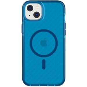 tech21 iPhone 14 Plus Evo Check Compatibel met MagSafe® – Schokabsorberend en slank beschermend telefoonhoesje met 15ft FlexShock Multi-Drop Protection & Extra Knoppen Klassiek Blauw