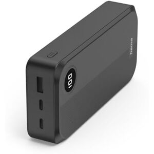 Hama Externe accu, 20.000 mAh, meerdere apparaten (2 USB-C, 1 USB-A, compacte powerbank, draagbare oplader, veilig snel opladen, led-display, universeel gebruik, geautoriseerd vliegtuig), zwart Hama Externe accu, 20.000 mAh, meerdere apparaten (2 USB-C, 1 USB-A, compacte powerbank, draagbare oplader, veilig snel opladen, led-display, universeel gebruik, geautoriseerd vliegtuig), zwart