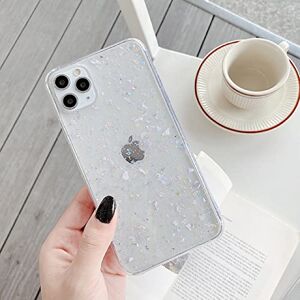 MMYANG Mode Sequin Transparante Zachte Siliconen Telefoon Case Voor iPhone 11 Pro Max X XR 7 Plus 12 13Pro 13 beschermhoes, lavendel, voor iPhone 11Pro Max