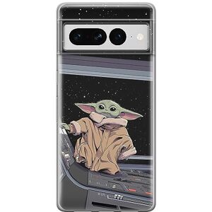 ERT GROUP mobiel telefoonhoesje voor Google PIXEL 7 PRO origineel en officieel erkend Star Wars patroon Baby Yoda 025 optimaal aangepast aan de vorm van de mobiele telefoon, hoesje is gemaakt van TPU