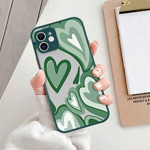 Generic Mode Bicolor Liefde Hart Patroon Telefoon Case Voor iPhone 11 12 13 Pro Max Mini X XS MAX 7 8 Plus SE 2020   , T2, voor iPhone 8