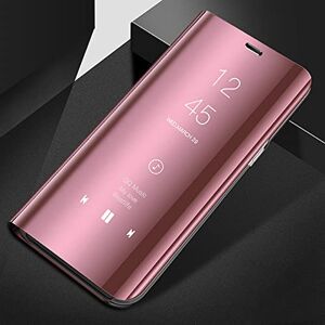 DRXVE Flip Smart Spiegel Case Voor Samsung Galaxy S21 FE S20 S8 S9 Ultra S10 Plus M60s M80s M51 S10E F62 M62 S7 M21 M31 M30s M40s Cover, Rose goud, voor Samsung S20 FE