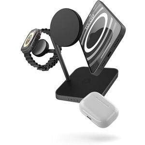 Otterbox Zens Office Wireless Charger 3, MagSafe en Qi 15W Wireless Charger voor iPhone Air/17/16/15/14/13/12 en AirPods, Inclusief 24W Voedingsadapter (EU/UK/US) & 1,5M Geïntegreerde Kabel, Zwart Otterbox Zens Office Wireless Charger 3, MagSafe en Qi 15W Wireless Charger voor iPhone Air/17/16/15/14/13/12 en AirPods, Inclusief 24W Voedingsadapter (EU/UK/US) & 1,5M Geïntegreerde Kabel, Zwart