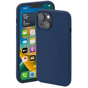 Hama Hoes voor Apple iPhone 14 Plus (telefoonhoes beschermt tegen stoten, krassen en vuil, beschermhoes maakt inductief opladen, zijdeachtig matte case van TPU met zachte binnenvoering) donkerblauw Hama Hoes voor Apple iPhone 14 Plus (telefoonhoes beschermt tegen stoten, krassen en vuil, beschermhoes maakt inductief opladen, zijdeachtig matte case van TPU met zachte binnenvoering) donkerblauw