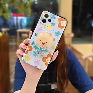 Generic Lulumi-Phone Case For Huawei Enjoy 50z/Nova Y61, protective Cute Silicone Waterproof Anti-dust TPU drift sand Cartoon Durable Fashion Design Anti-knock Dirt-resistant Kickstand