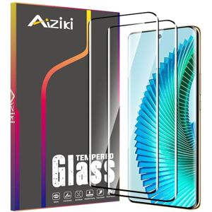 Aiziki Glazen schermbeschermer voor Honor Magic 6 Lite/X9b/X50 gehard glas film, slagbescherming, anti-breken, krasbestendig, HD helder, [2 stuks] schermbeschermers Honor Magic 6 Lite/X9b/X50