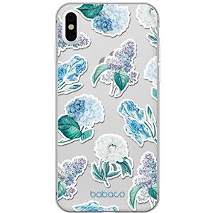 BABACO ERT GROUP mobiel telefoonhoesje voor Iphone XS Max origineel en officieel erkend  patroon Flowers 029 optimaal aangepast aan de vorm van de mobiele telefoon, gedeeltelijk bedrukt