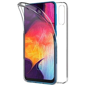 TBOC Hoesje voor Samsung Galaxy A50 A505FD [6.4"] [Transparant] Volledige Case [TPU Siliconen] Full Body [360 Graden] Totaale Bescherming Voorzijde Zijkanten Achterzijde voor Mobiele Telefoon