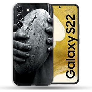 Cokitec Beschermhoes voor Samsung Galaxy S22 Sport Rugby Ball Vintage