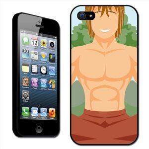 Fancy A Snuggle Fancy Een Snuggle Leuke Man Doen Yoga Zes Pack Clip Op Back Cover Hard Case voor Apple iPhone 5