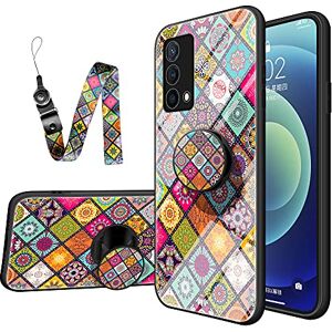 Custodia ® Lanyard + Beugel Glas Hoesje Anti-krassen Compatibel voor OPPO K9 (1)