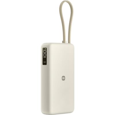 XIAOMI 67W Power Bank 20000 (Integrated Cable) Tan 67 W snel opladen, 20.000 mAh, geïntegreerde USB-C-kabel. Bidirectioneel opladen: voorziet 3 apparaten tegelijk. XIAOMI 67W Power Bank 20000 (Integrated Cable) Tan 67 W snel opladen, 20.000 mAh, geïntegreerde USB-C-kabel. Bidirectioneel opladen: voorziet 3 apparaten tegelijk.