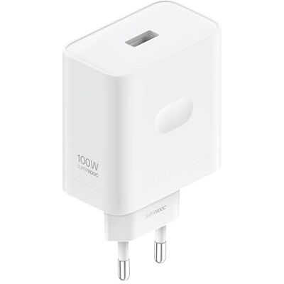 Oppo Supervooc-oplader, 100 W, USB, snel opladen, originele oplader, kabel inbegrepen, wit Oppo Supervooc-oplader, 100 W, USB, snel opladen, originele oplader, kabel inbegrepen, wit