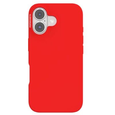 PopSockets iPhone 16 hoesje compatibel met MagSafe, telefoonhoesje voor iPhone 16, compatibel met draadloos opladen, alleen hoesje Rosso PopSockets iPhone 16 hoesje compatibel met MagSafe, telefoonhoesje voor iPhone 16, compatibel met draadloos opladen, alleen hoesje Rosso