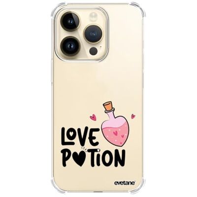 Evetane Siliconen hoesje compatibel met iPhone 14 Pro Zachte en versterkte bescherming Schokbestendige hoeken Slank en transparant Achterhoes Love Potion Evetane Siliconen hoesje compatibel met iPhone 14 Pro Zachte en versterkte bescherming Schokbestendige hoeken Slank en transparant Achterhoes Love Potion