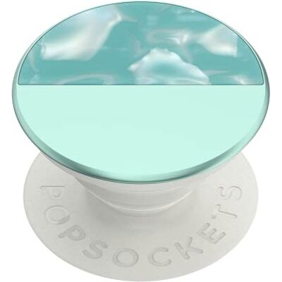 PopSockets PopGrip Uittrekbare Greep en Standaard voor Smartphones en Tablets met een Verwisselbare PopTop Glam Inlay Acetate Aquamarine PopSockets PopGrip Uittrekbare Greep en Standaard voor Smartphones en Tablets met een Verwisselbare PopTop Glam Inlay Acetate Aquamarine