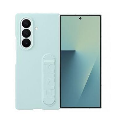 Samsung Siliconen case cover met handlus standaard voor Galaxy Z Fold7, mint Samsung Siliconen case cover met handlus standaard voor Galaxy Z Fold7, mint
