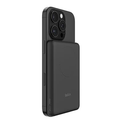 Belkin BoostCharge Magnetische Power Bank 5000mAh, Magnetische Ring- Zwart Draadloze Powerbank Vliegtuig 5000mAh, Magnetische Ring voor Accessoires, USB-C Poort, Vooraf Opgeladen, Inclusief Kabel Belkin BoostCharge Magnetische Power Bank 5000mAh, Magnetische Ring- Zwart Draadloze Powerbank Vliegtuig 5000mAh, Magnetische Ring voor Accessoires, USB-C Poort, Vooraf Opgeladen, Inclusief Kabel