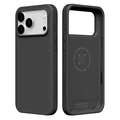 RhinoShield Hoesje voor iPhone 17 Pro Max, SolidX schokabsorberende bescherming, minimalistisch en slank ontwerp met valbescherming van militaire kwaliteit, Classic Black RhinoShield Hoesje voor iPhone 17 Pro Max, SolidX schokabsorberende bescherming, minimalistisch en slank ontwerp met valbescherming van militaire kwaliteit, Classic Black