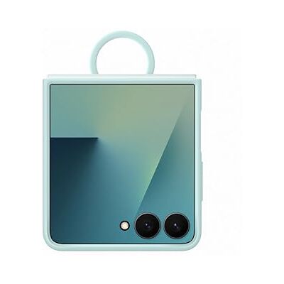 Samsung Siliconen hoesje met ring, klaphoesje, siliconen met ring voor Galaxy Z Flip7, mint Opvouwbare beschermhoes van siliconen, zacht oppervlak, ring voor maximale mobiliteit Samsung Siliconen hoesje met ring, klaphoesje, siliconen met ring voor Galaxy Z Flip7, mint Opvouwbare beschermhoes van siliconen, zacht oppervlak, ring voor maximale mobiliteit