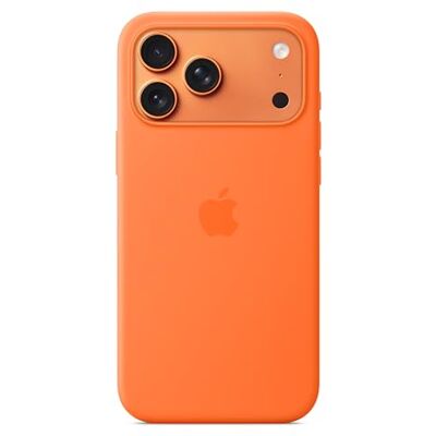 Apple Siliconenhoesje met MagSafe voor iPhone 17 Pro Max Oranje Apple Siliconenhoesje met MagSafe voor iPhone 17 Pro Max Oranje 