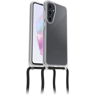 Otterbox React Necklace Hoes voor Samsung Galaxy A35 5G, Transparant Ultradun, beschermhoesje met verstelbare en afneembare kettingriem, getest volgens militaire standaard, Zonder Verpakking Otterbox React Necklace Hoes voor Samsung Galaxy A35 5G, Transparant Ultradun, beschermhoesje met verstelbare en afneembare kettingriem, getest volgens militaire standaard, Zonder Verpakking