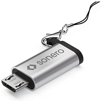 SONERO SON X-UA120 - USB 2.0 Micro-B naar USB-C, zilver - Adapter SONERO SON X-UA120 - USB 2.0 Micro-B naar USB-C, zilver - Adapter